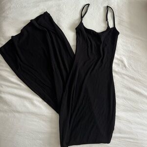 SKIMS Black Maxi Dress